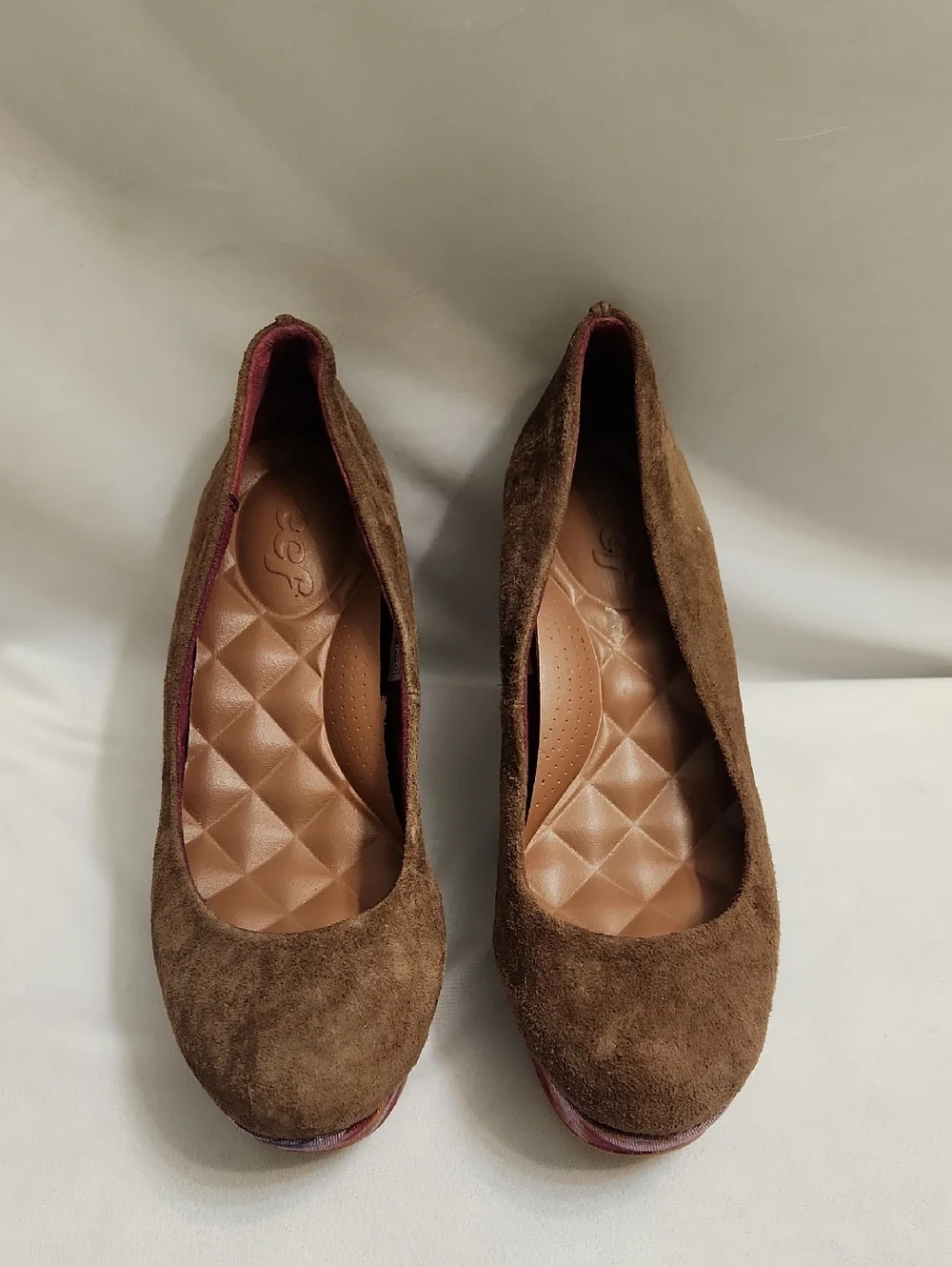 Reef High Tropic Brown Multicolored Aztec Print Suede Wedges (W Size 7)